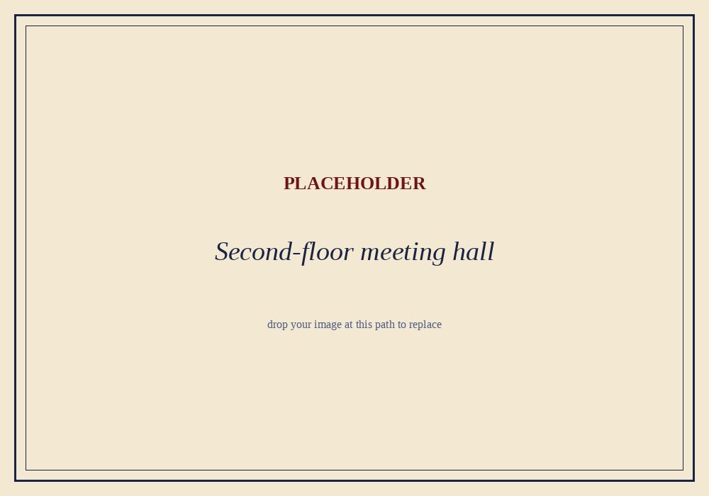 Old Town Hall second-floor meeting hall