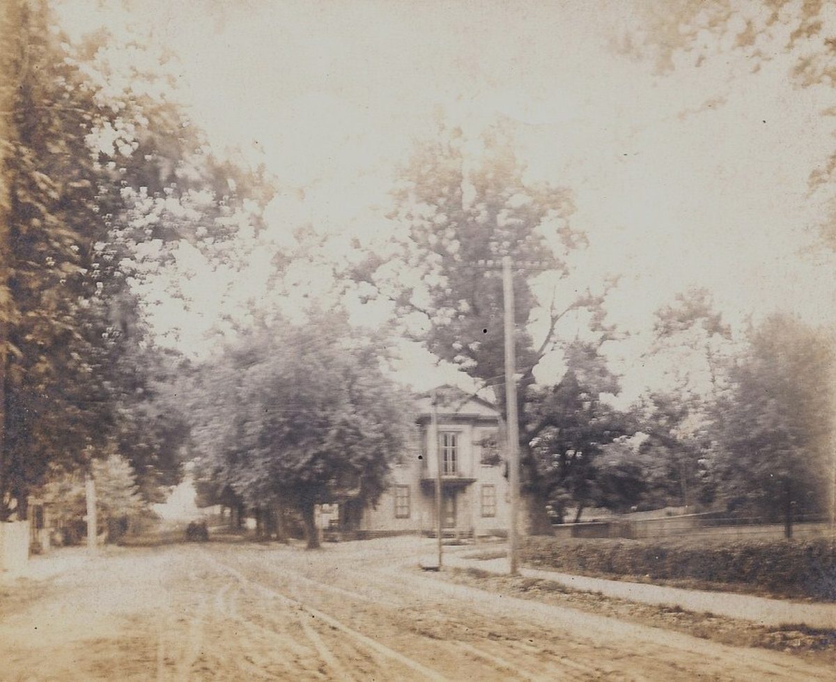 An earlier view of Old Town Hall from down Main Street