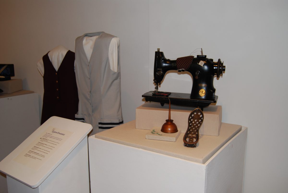 A Gaunt sewing factory exhibit on display at the Old Town Hall Museum